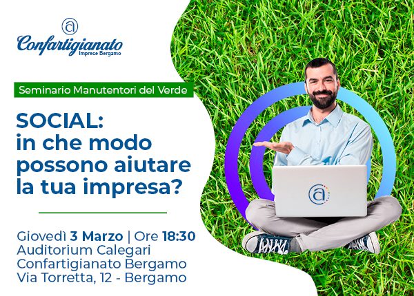 Manutentori del verde: il 3 marzo un seminario sull’uso dei Social per l’impresa
