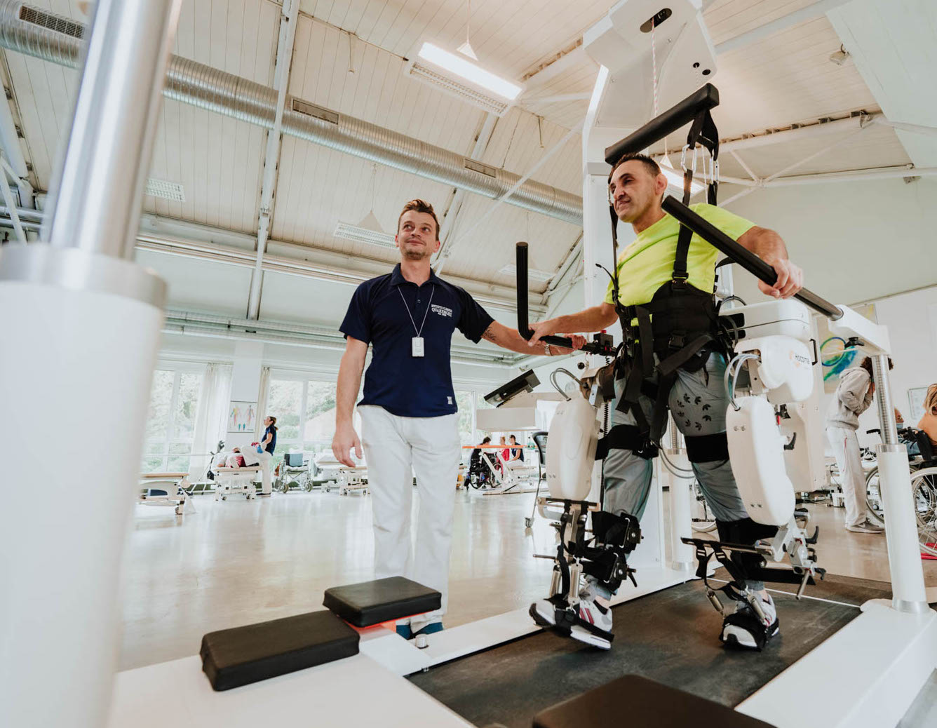 Alla Clinica Quarenghi il robot che aiuta i pazienti a migliorare la deambulazione