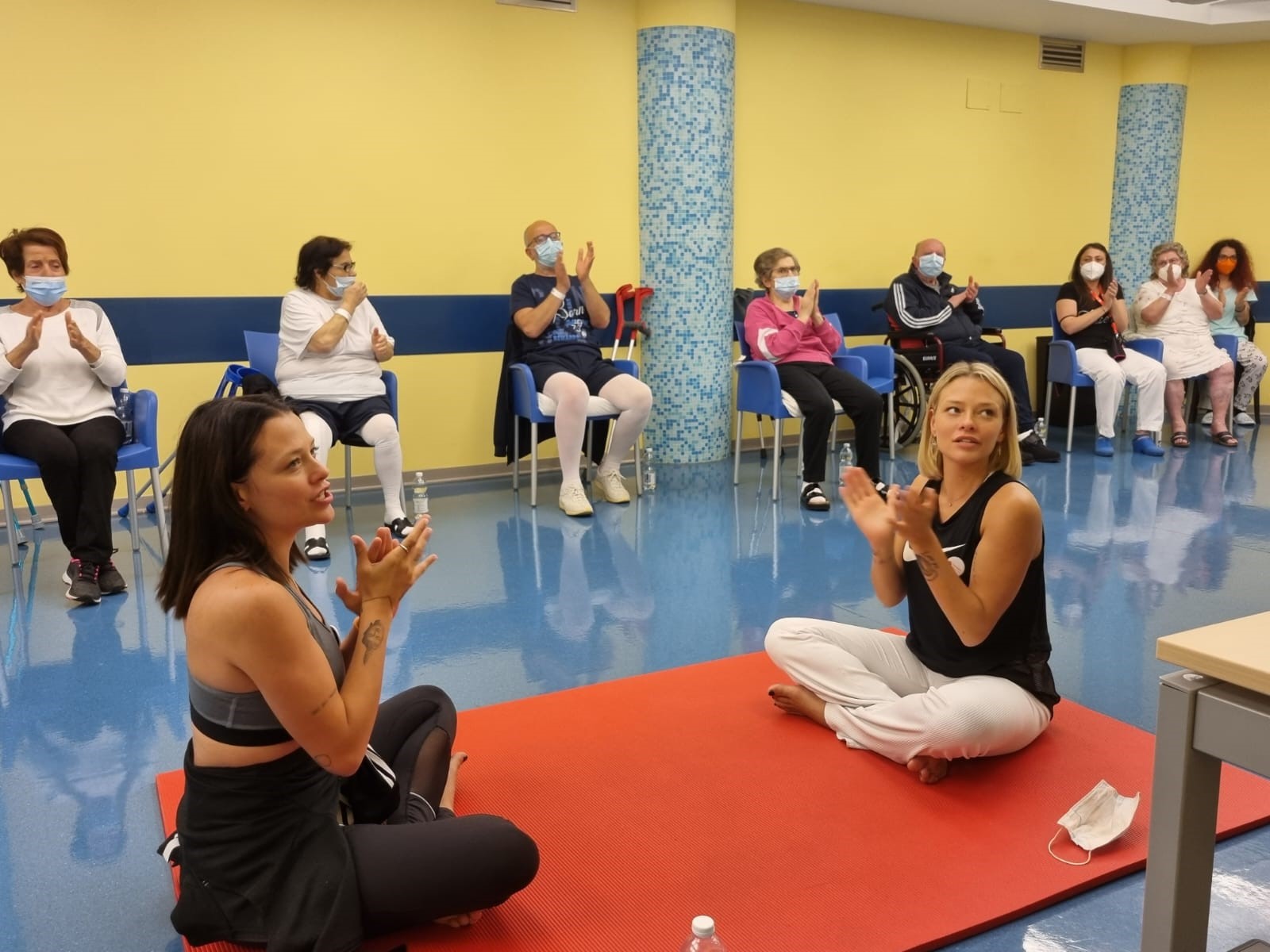 Yoga con la cantanti “Le Donatella” all’Istituto Clinico San Rocco